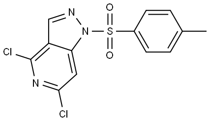 4,6-二氯-1-甲苯磺酰基-1H-吡唑并[4,3-C]吡啶 结构式