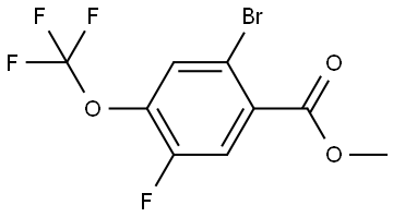 Methyl 2-bromo-5-fluoro-4-(trifluoromethoxy)benzoate 结构式
