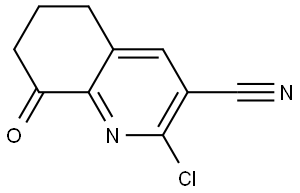 2-氯-8-氧代-5,6,7,8-四氢喹啉-3-腈 结构式