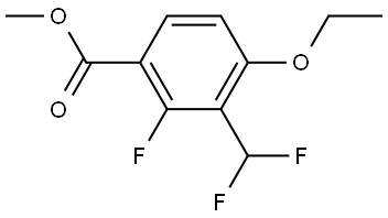 methyl 3-(difluoromethyl)-4-ethoxy-2-fluorobenzoate 结构式