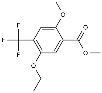 methyl 5-ethoxy-2-methoxy-4-(trifluoromethyl)benzoate 结构式