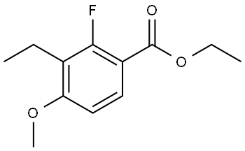 Ethyl 3-ethyl-2-fluoro-4-methoxybenzoate 结构式