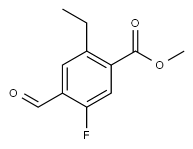 methyl 2-ethyl-5-fluoro-4-formylbenzoate 结构式