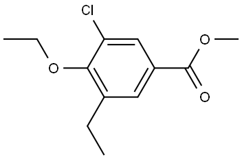 Methyl 3-chloro-4-ethoxy-5-ethylbenzoate 结构式
