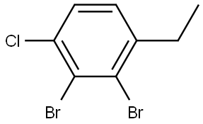2,3-dibromo-1-chloro-4-ethylbenzene 结构式