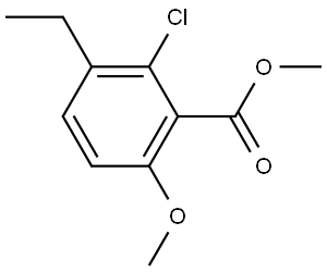 Methyl 2-chloro-3-ethyl-6-methoxybenzoate 结构式