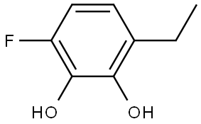 3-Ethyl-6-fluoro-1,2-benzenediol 结构式