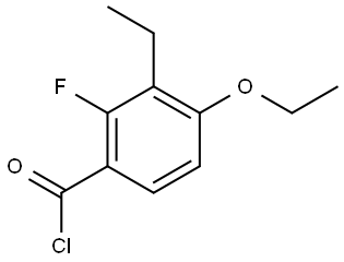 4-Ethoxy-3-ethyl-2-fluorobenzoyl chloride 结构式
