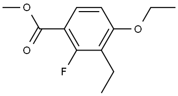 Methyl 4-ethoxy-3-ethyl-2-fluorobenzoate 结构式
