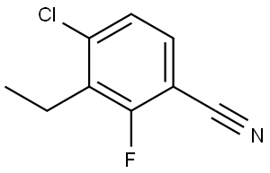 4-Chloro-3-ethyl-2-fluorobenzonitrile 结构式