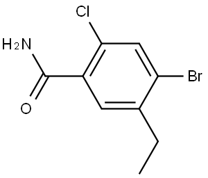 4-Bromo-2-chloro-5-ethylbenzamide 结构式