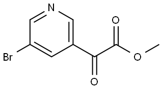 Methyl 5-bromo-α-oxo-3-pyridineacetate 结构式