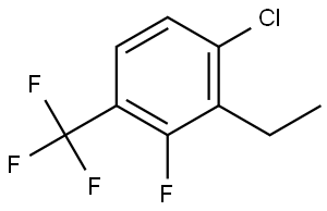 1-Chloro-2-ethyl-3-fluoro-4-(trifluoromethyl)benzene 结构式
