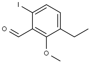 3-ethyl-6-iodo-2-methoxybenzaldehyde 结构式