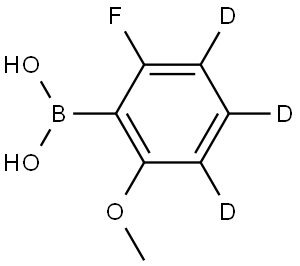 (2-fluoro-6-methoxyphenyl-3,4,5-d3)boronic acid 结构式