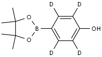 4-(4,4,5,5-tetramethyl-1,3,2-dioxaborolan-2-yl)phen-2,3,5,6-d4-ol 结构式