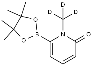 1-(methyl-d3)-6-(4,4,5,5-tetramethyl-1,3,2-dioxaborolan-2-yl)pyridin-2(1H)-one 结构式