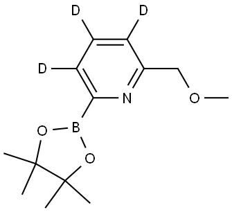 2-(methoxymethyl)-6-(4,4,5,5-tetramethyl-1,3,2-dioxaborolan-2-yl)pyridine-3,4,5-d3 结构式