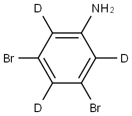 3,5-dibromobenzen-2,4,6-d3-amine 结构式