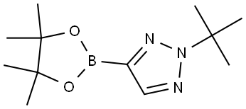 2-(tert-butyl)-4-(4,4,5,5-tetramethyl-1,3,2-dioxaborolan-2-yl)-2H-1,2,3-triazole 结构式