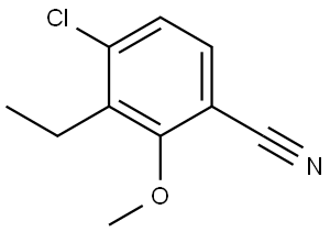 4-Chloro-3-ethyl-2-methoxybenzonitrile 结构式