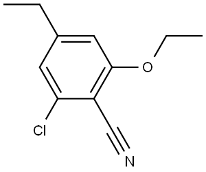 2-Chloro-6-ethoxy-4-ethylbenzonitrile 结构式