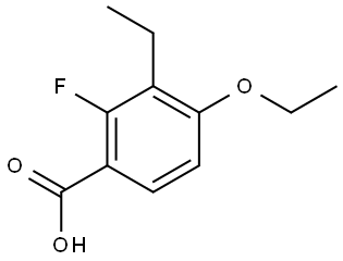 4-Ethoxy-3-ethyl-2-fluorobenzoic acid 结构式