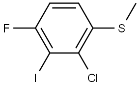 (2-chloro-4-fluoro-3-iodophenyl)(methyl)sulfane 结构式