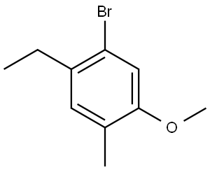 1-bromo-2-ethyl-5-methoxy-4-methylbenzene 结构式