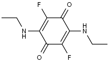 2,5-Cyclohexadiene-1,4-dione, 2,5-bis(ethylamino)-3,6-difluoro- 结构式