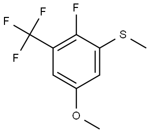 (2-fluoro-5-methoxy-3-(trifluoromethyl)phenyl)(methyl)sulfane 结构式