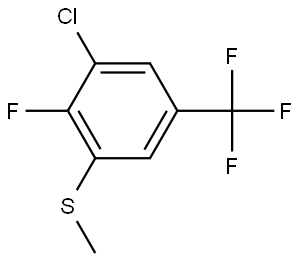 (3-chloro-2-fluoro-5-(trifluoromethyl)phenyl)(methyl)sulfane 结构式