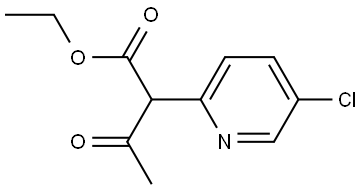 2-(5-氯吡啶-2-基)-3-氧代丁酸乙酯 结构式