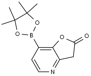 7-(4,4,5,5-四甲基-1,3,2-二氧杂硼-2-基)呋喃并[3,2-B]吡啶-2(3H)-酮 结构式