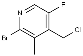 2-溴-4-(氯甲基)-5-氟-3-甲基吡啶 结构式