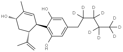 6-Alpha-Hydroxy-cannabidiol-D9 结构式