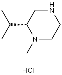 (R)-2-isopropyl-1-methylpiperazine hydrochloride 结构式