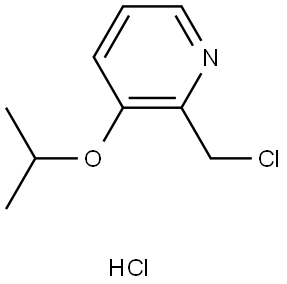 3-(氯甲基)-3-异丙氧基吡啶盐酸盐 结构式