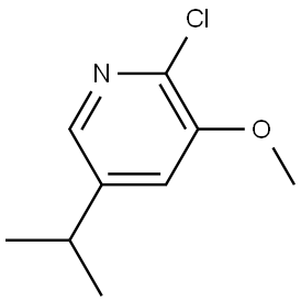 2-Chloro-3-methoxy-5-(1-methylethyl)pyridine 结构式