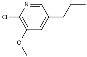 2-Chloro-3-methoxy-5-propylpyridine 结构式