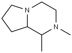 Octahydro-1,2-dimethylpyrrolo[1,2-a]pyrazine 结构式