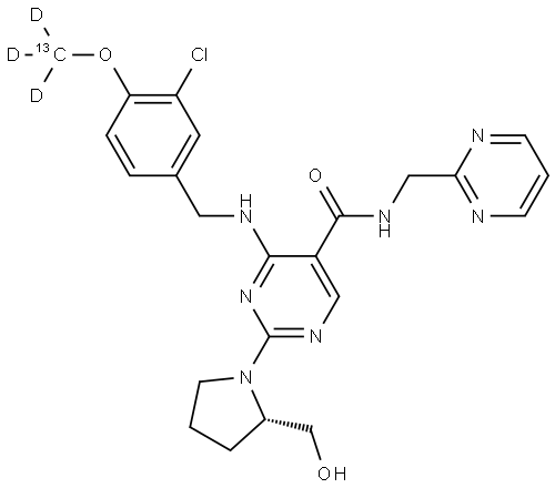 阿伐那非-13CD3 结构式