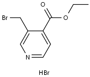 Ethyl 3-(bromomethyl)pyridine-4-carboxylate hydrobromide 结构式