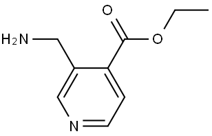 3-(氨基甲基)异烟酸乙酯 结构式