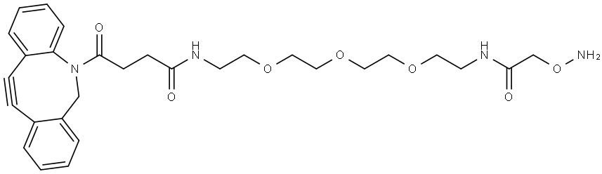 DBCO-PEG3-OXYAMINE 结构式