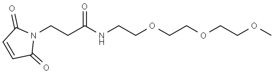 甲基-三聚乙二醇-酰胺-马来酰亚胺 结构式