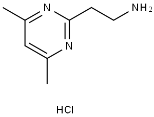 2-(4,6-dimethylpyrimidin-2-yl)ethan-1-amine hydrochloride 结构式