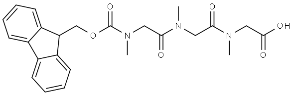 FMOC-肌氨酰-肌氨酰-肌氨酸 结构式