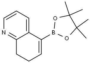 5-(4,4,5,5-四甲基-1,3,2-二氧杂硼烷-2-基)-7,8-二氢喹啉 结构式