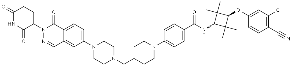 化合物 ANDROGEN RECEPTOR DEGRADER-3 结构式